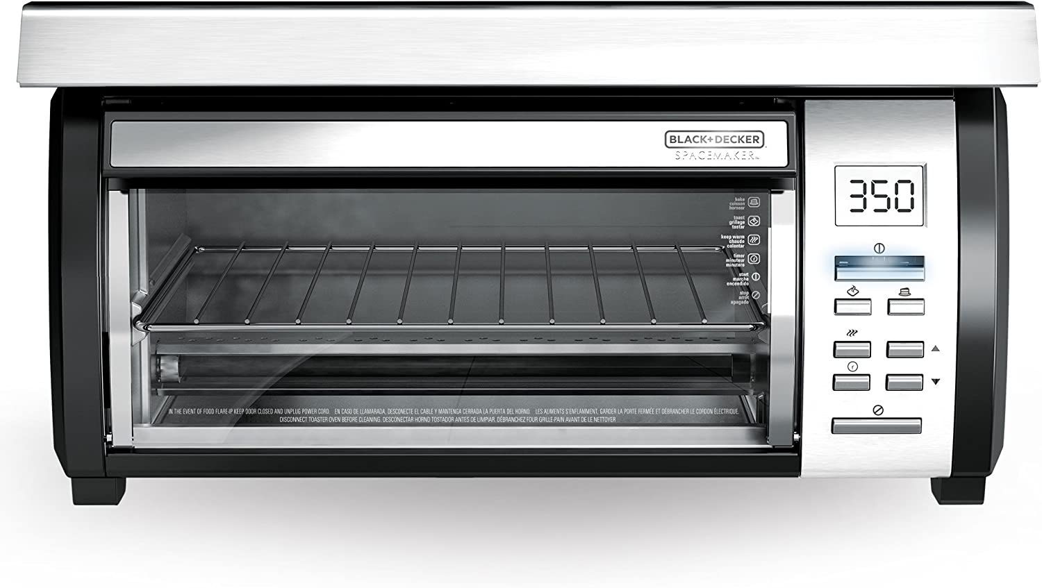 Spacemaker Under-Counter Toaster Oven, Black/Stainless Steel