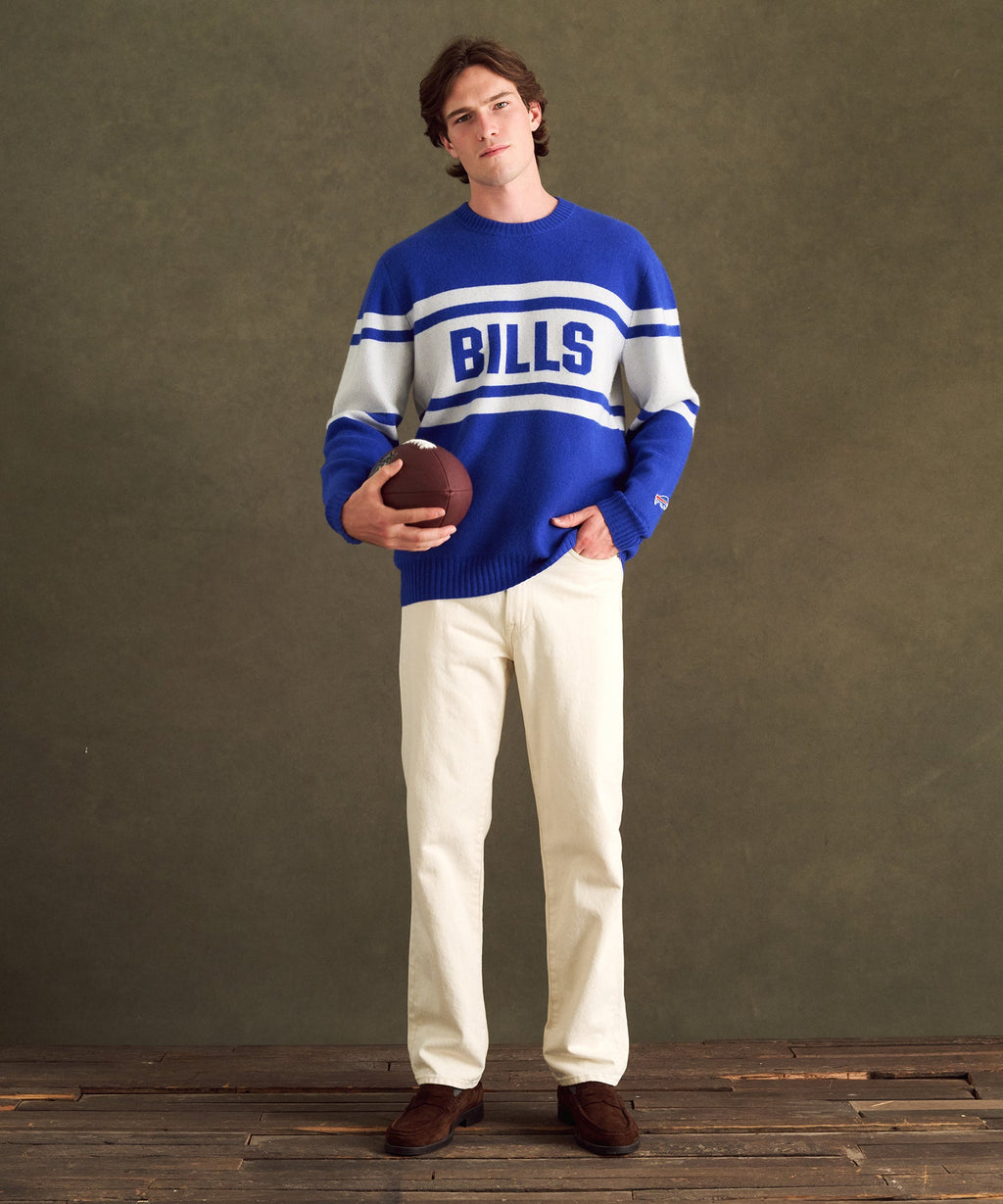 NFL Luxe Cashmere Crewneck Sweater