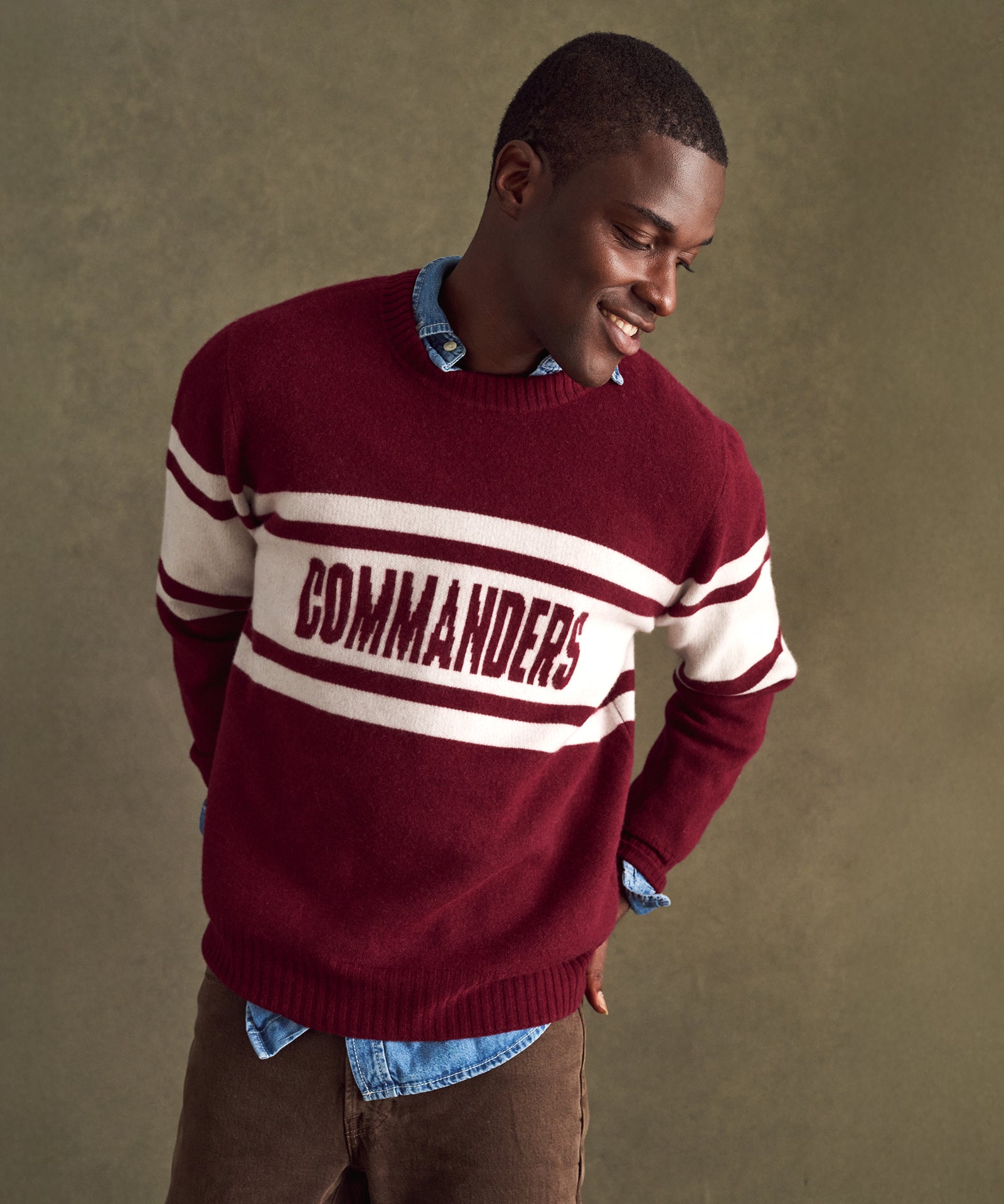 NFL Luxe Cashmere Crewneck Sweater