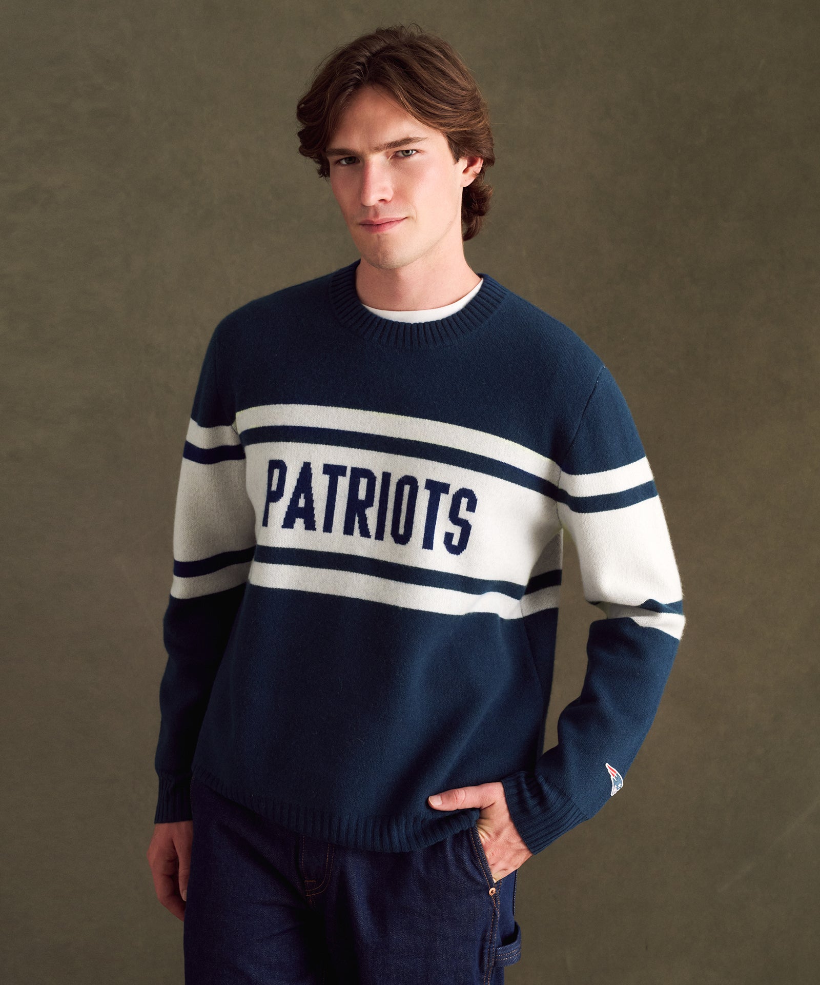 NFL Luxe Cashmere Crewneck Sweater