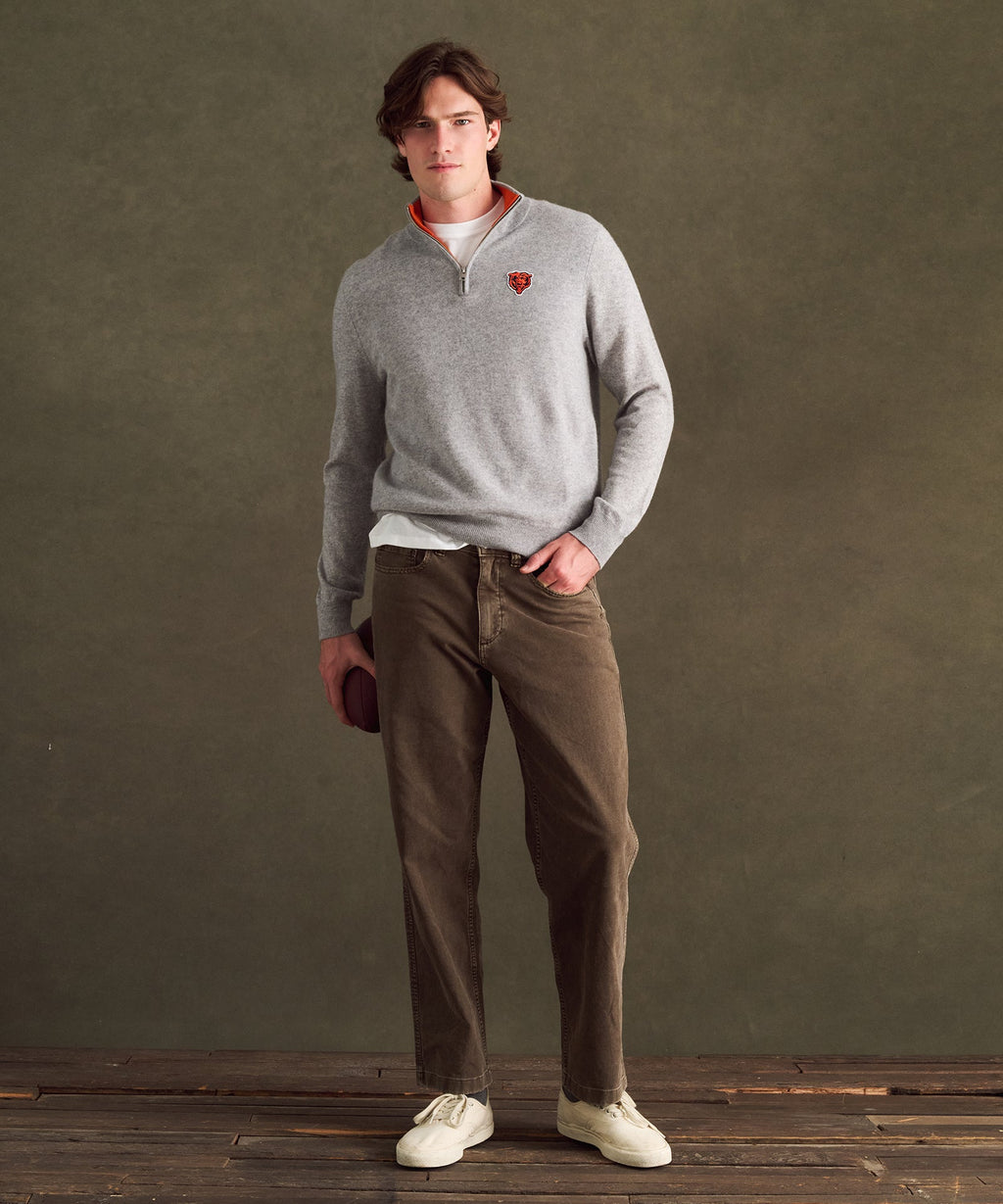 NFL Signature Cashmere Color Blocked Quarter Zip