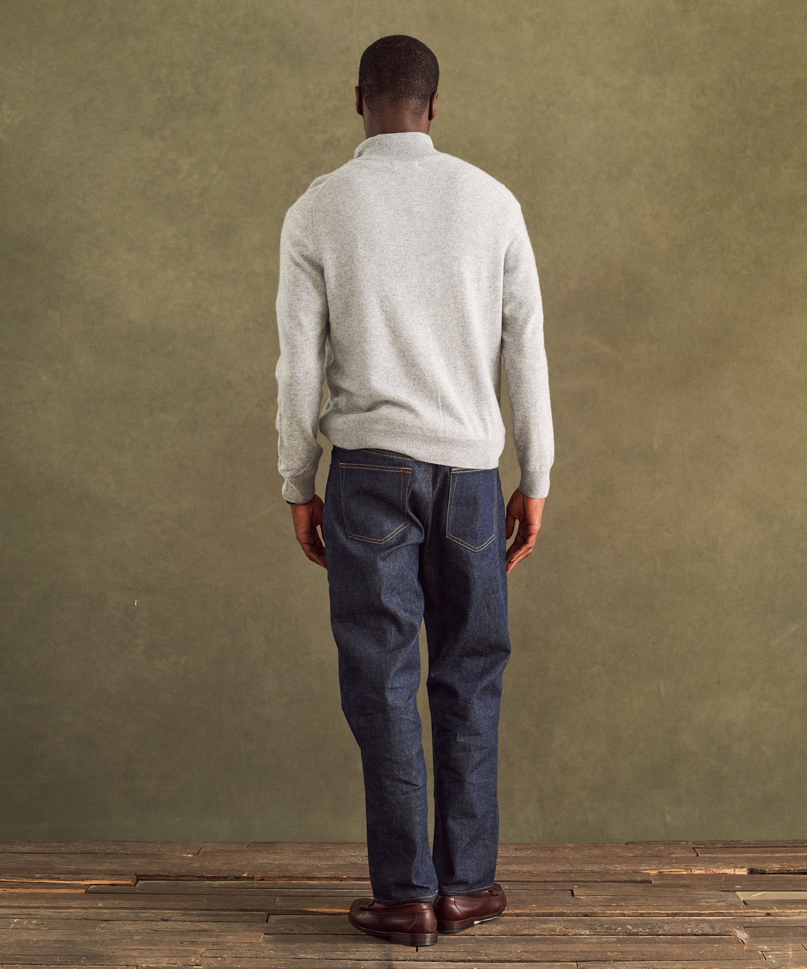 NFL Signature Cashmere Color Blocked Quarter Zip