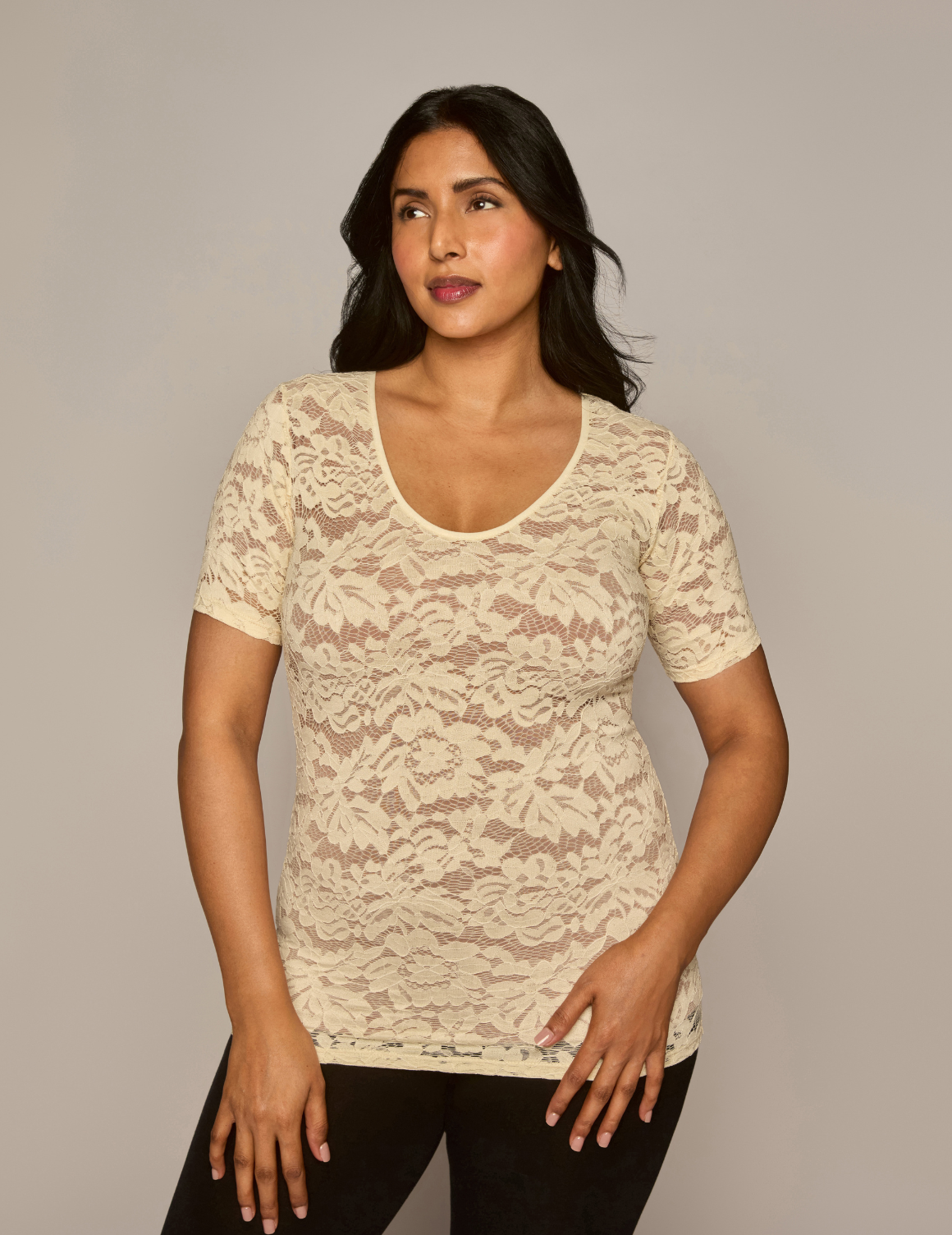 The Scoop Neck Lace Overlay