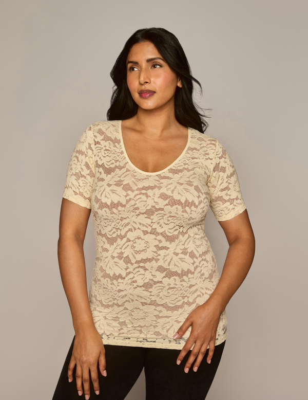 The Scoop Neck Lace Overlay
