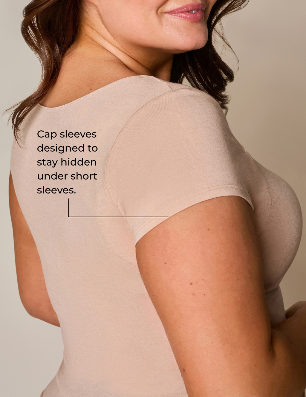 The Square Neck Cap Sleeve Undershirt