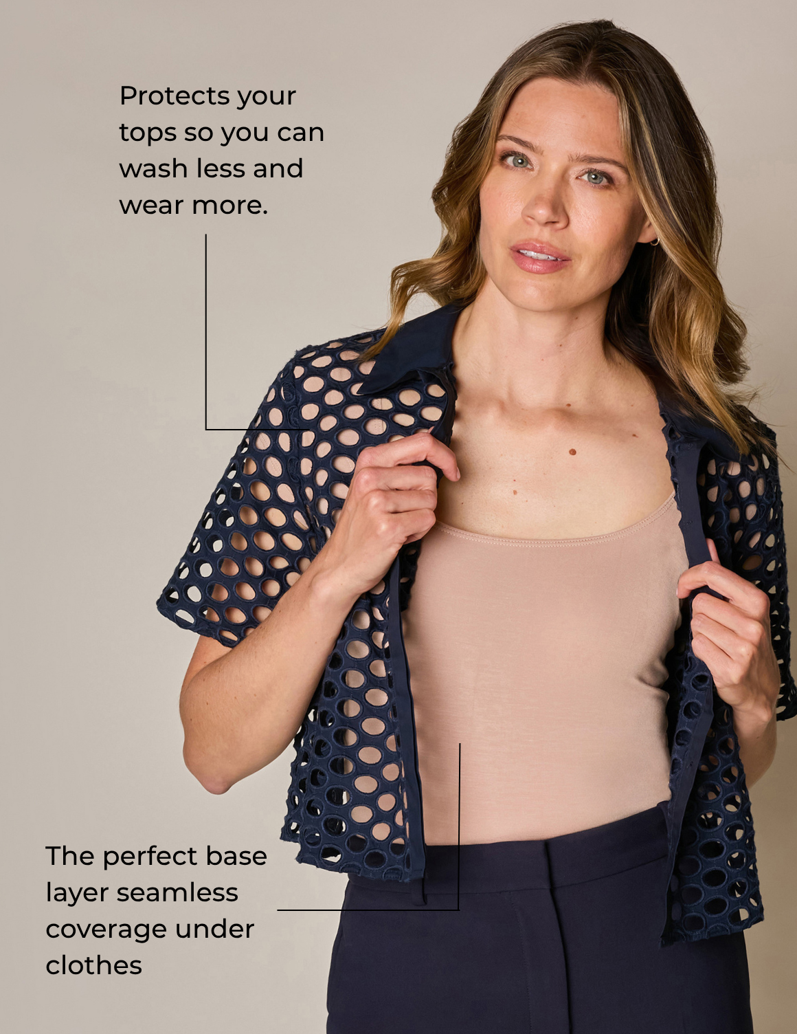 The Square Neck Cap Sleeve Undershirt