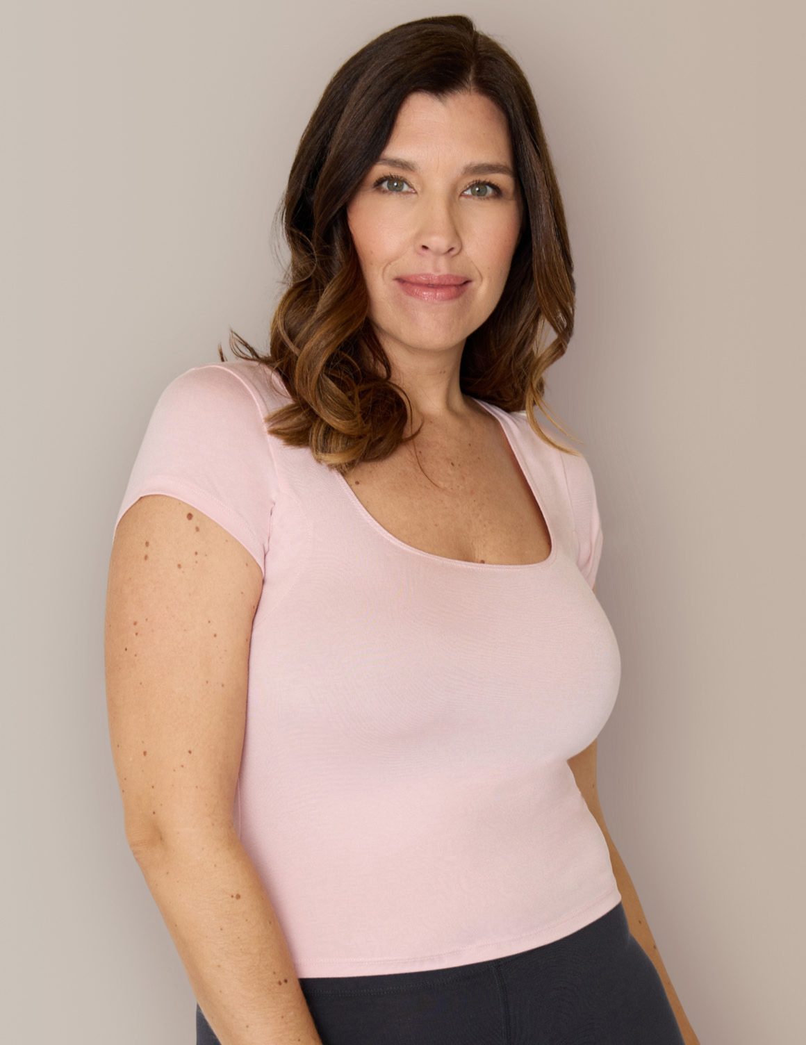 The Square Neck Cap Sleeve Undershirt