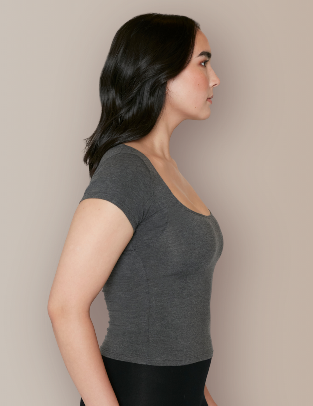 The Square Neck Cap Sleeve Undershirt