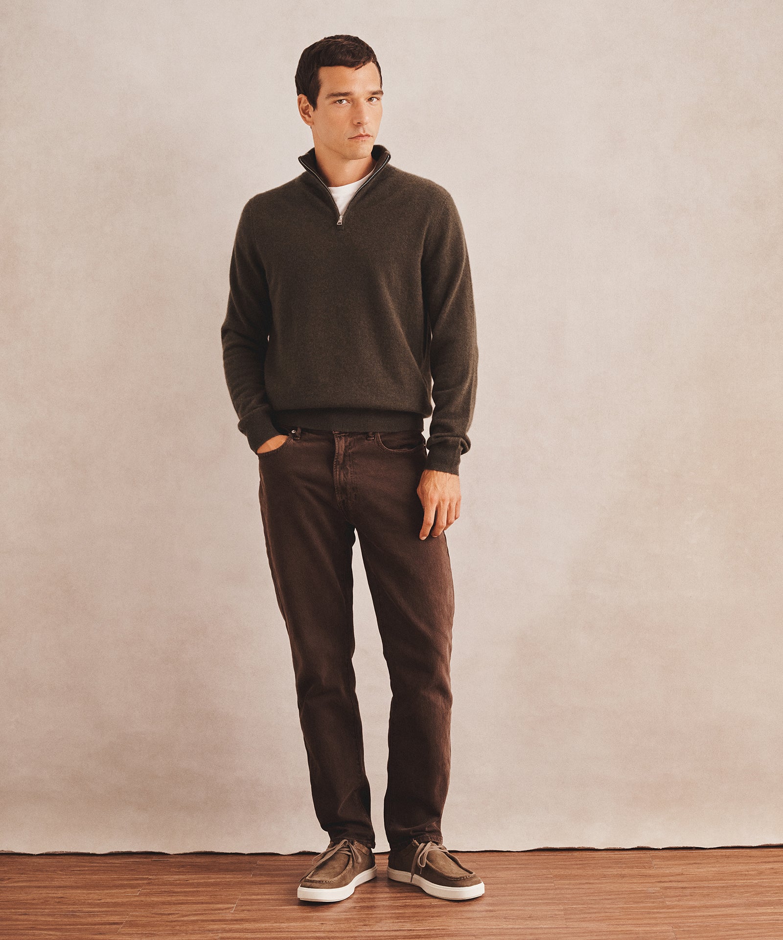 Signature Cashmere Quarter Zip
