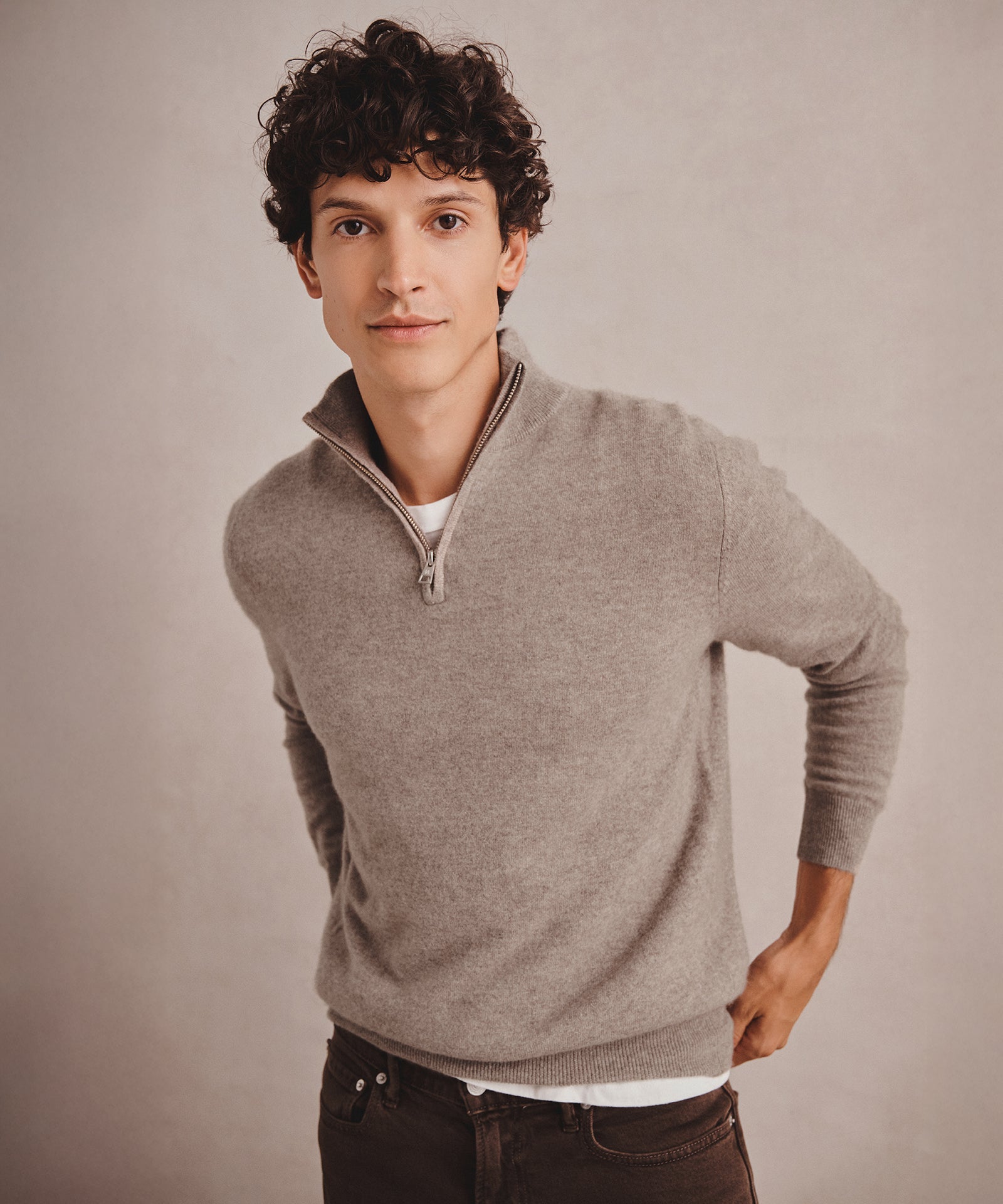 Signature Cashmere Quarter Zip