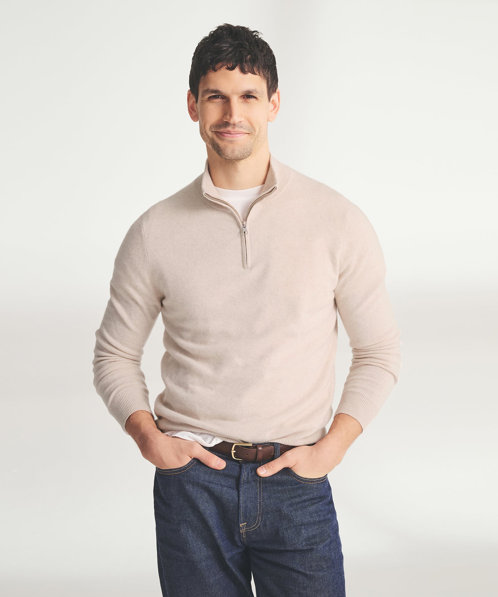 Signature Cashmere Quarter Zip