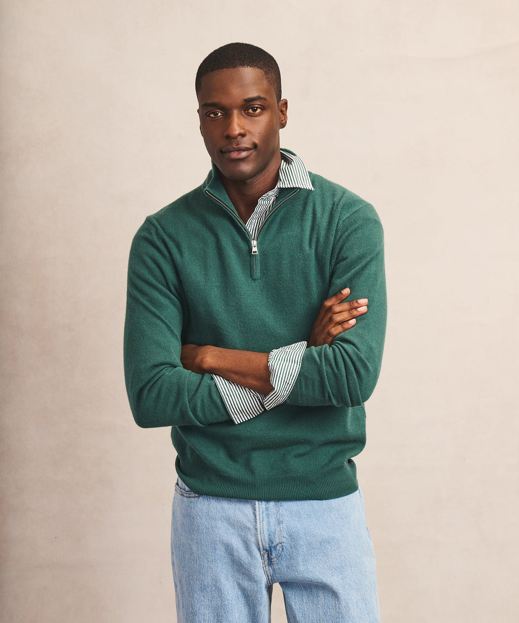 Signature Cashmere Quarter Zip