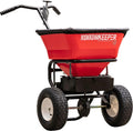 Multi-Purpose Walk Behind Push Spreader Grounds Keeper, 100 Pound Capacity, Multi Use Tool for Grass Seed, Salt, De-Icer, Fertilizer and Seeds